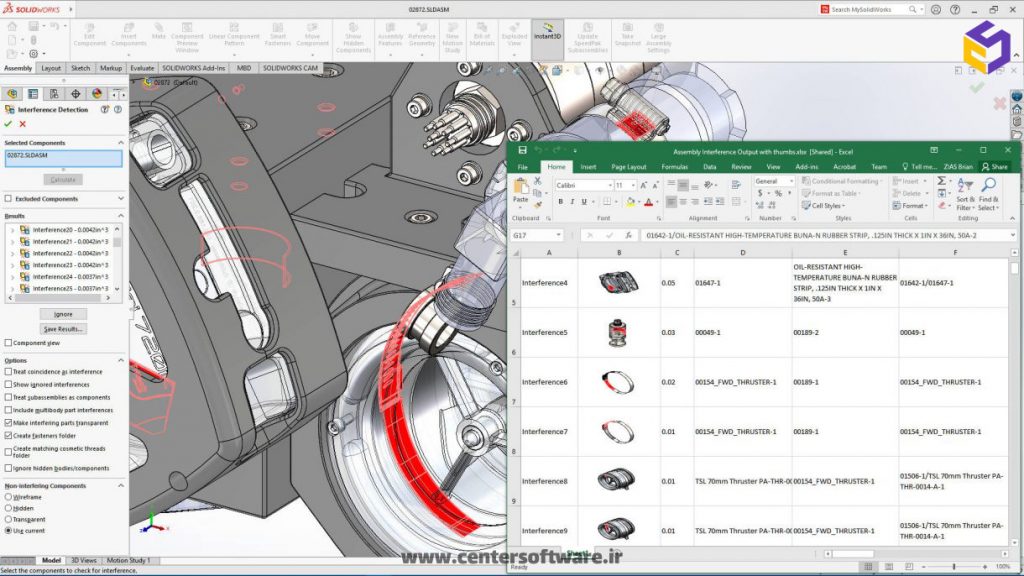 پیشرفت مدل سازی مونتاژ در solidworks 2021