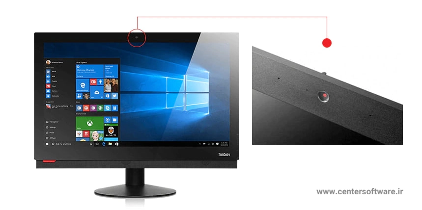 صفحه نمایش و دوربین امنیتی آل این وان استوک لنوو Lenovo M910z
