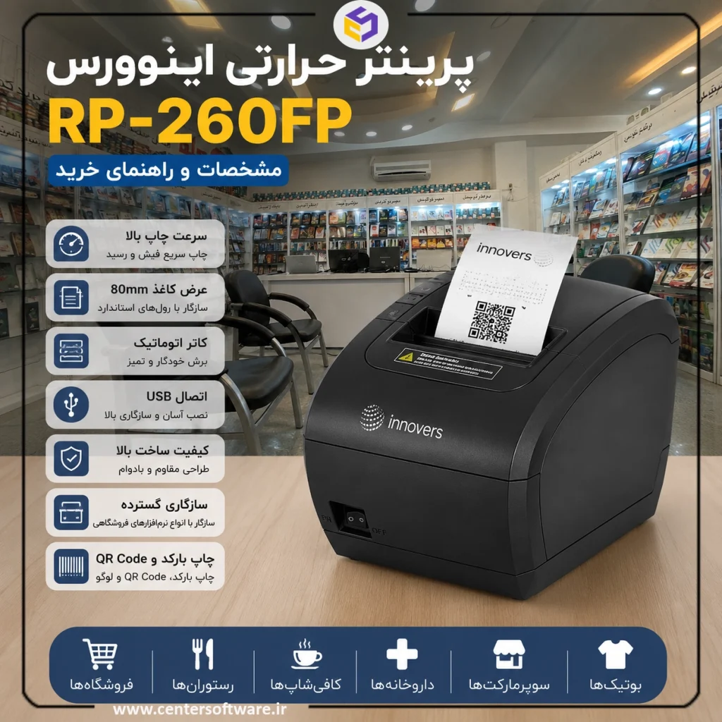 پرینتر حرارتی اینوورس RP-260FP چیست؟مشخصات و راهنمای خرید